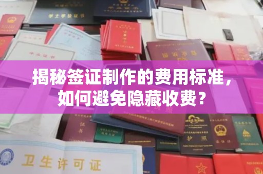 彭州揭秘签证制作的费用标准，如何避免隐藏收费？