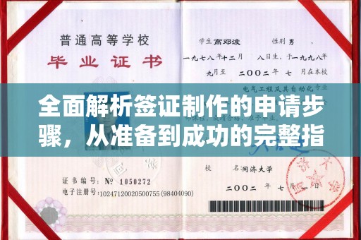 彭州全面解析签证制作的申请步骤，从准备到成功的完整指南